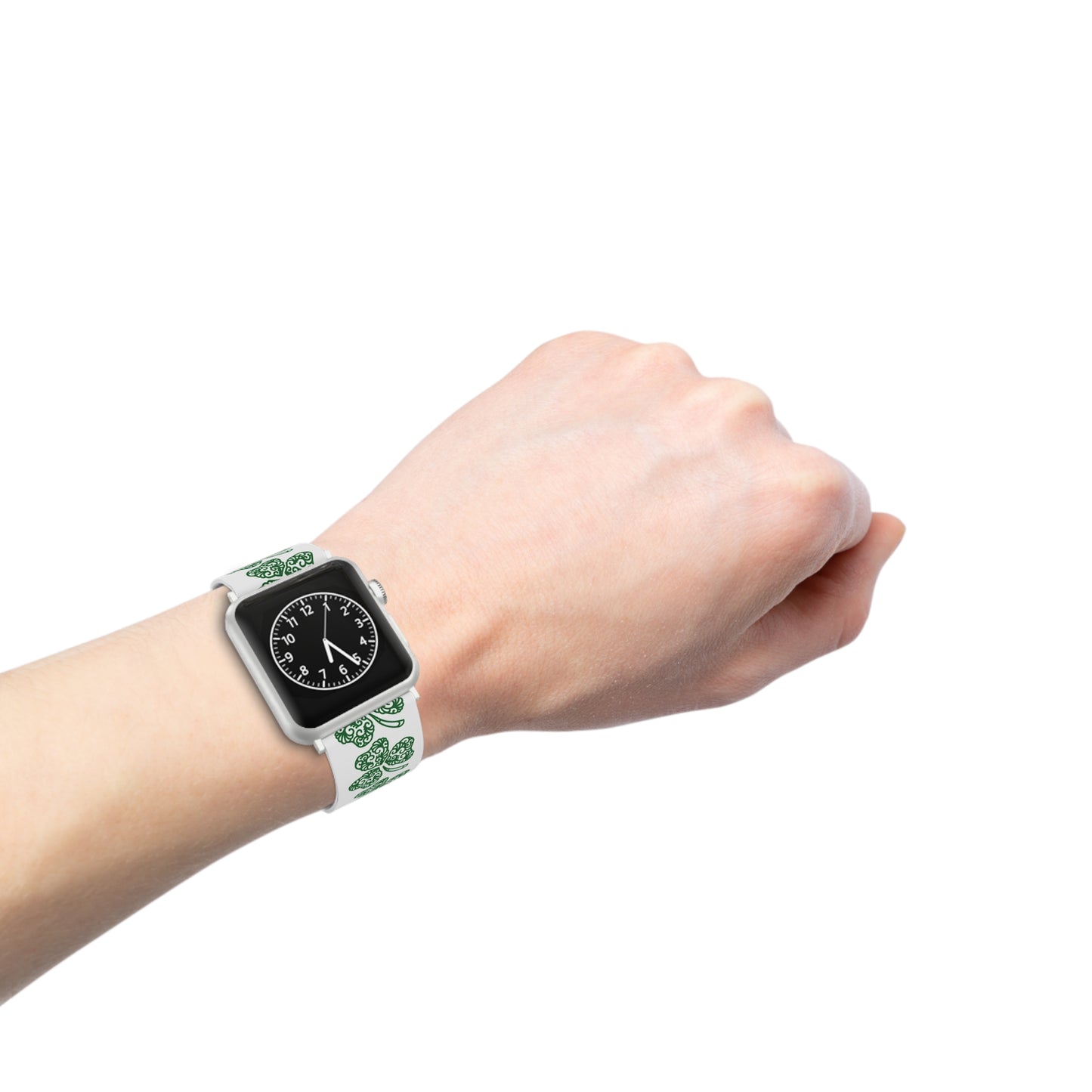 Shamrock Clover Apple Watch Band — St. Patrick’s Day Green Patterned Watch Strap