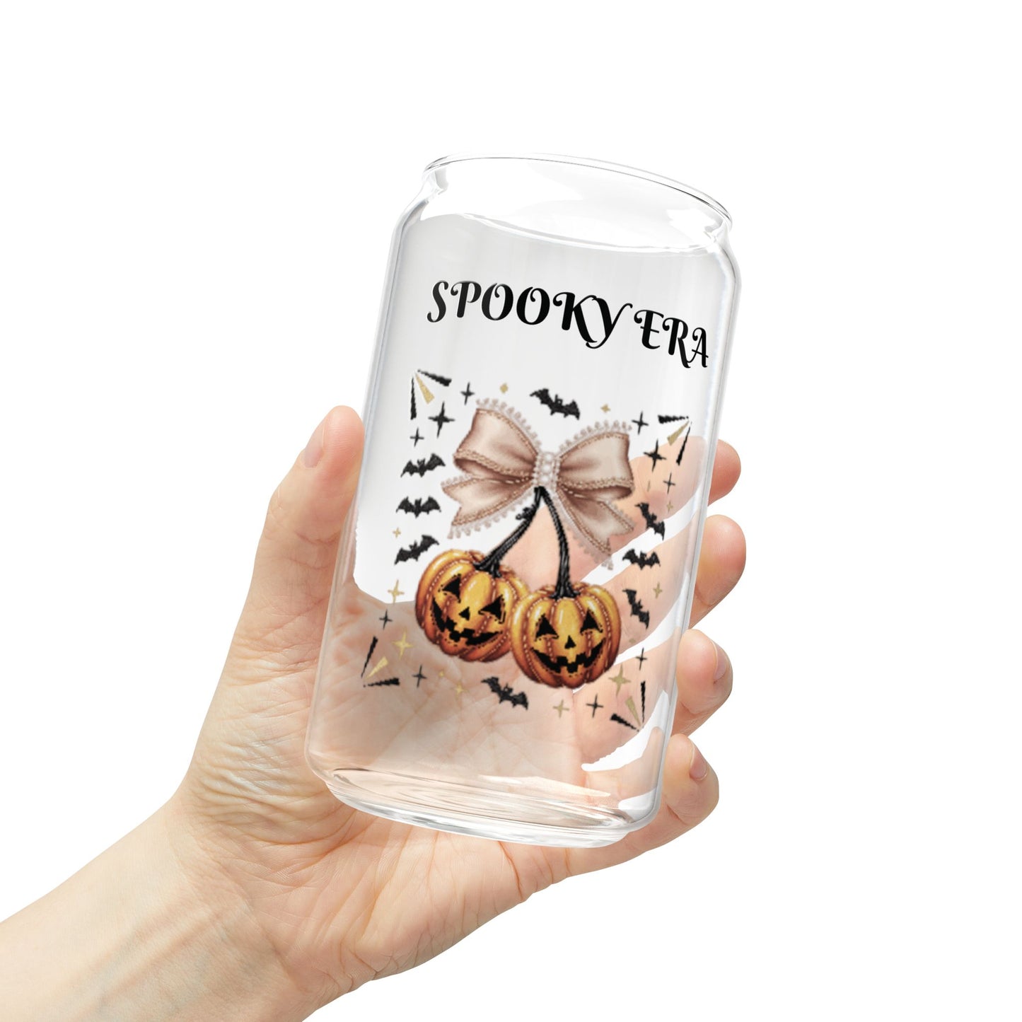 Halloween Pumpkin Sipper cup 16oz, Ghosts/Pumpkin, Eco-Friendly, Holiday Gift Idea| Spooky Iced Drink Tumbler | Pumpkin Ghost Bat for Fall Drinks