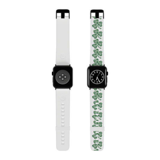 Shamrock Clover Apple Watch Band — St. Patrick’s Day Green Patterned Watch Strap