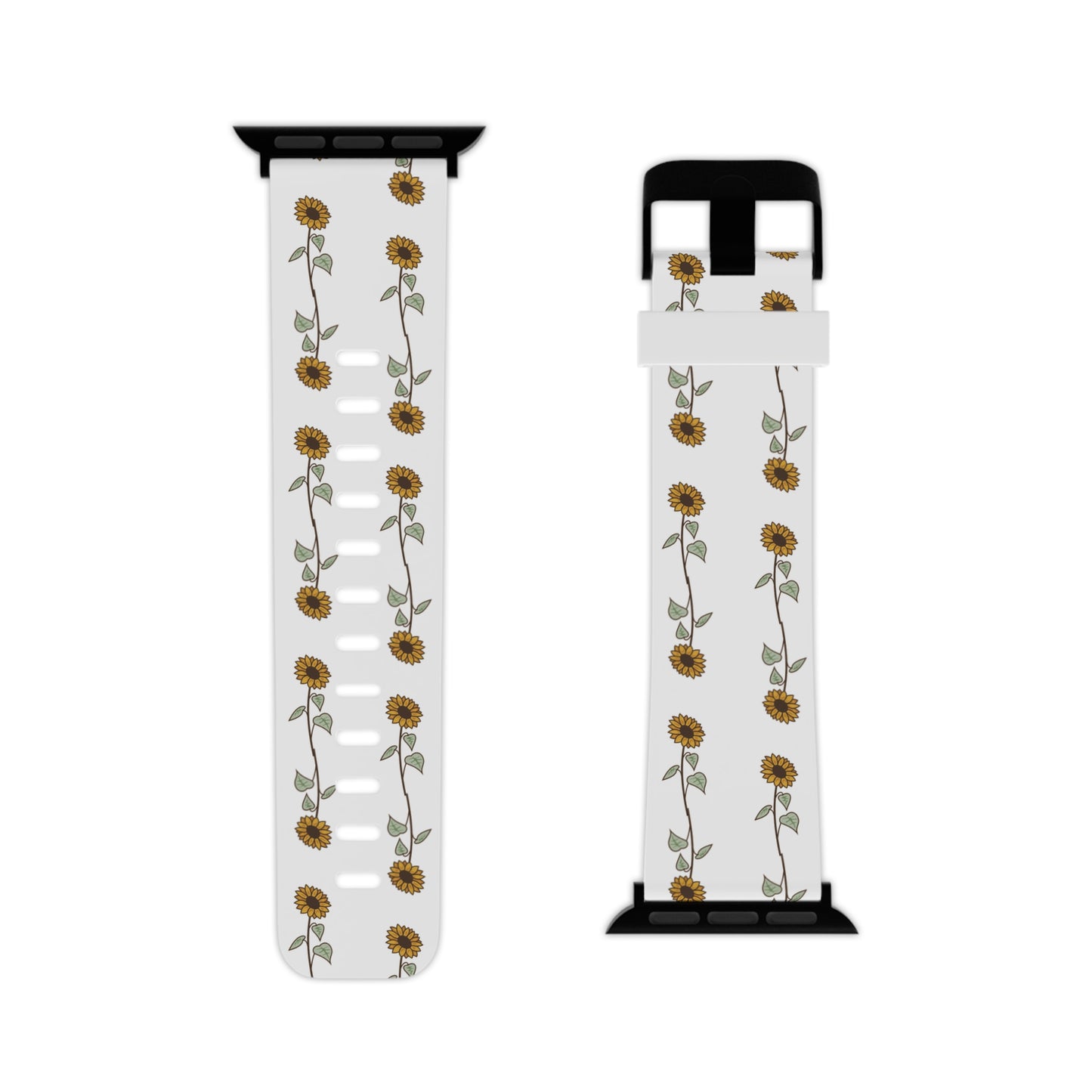 Sunflower Apple Watch Band — Floral Silicone Strap for Women & Girls