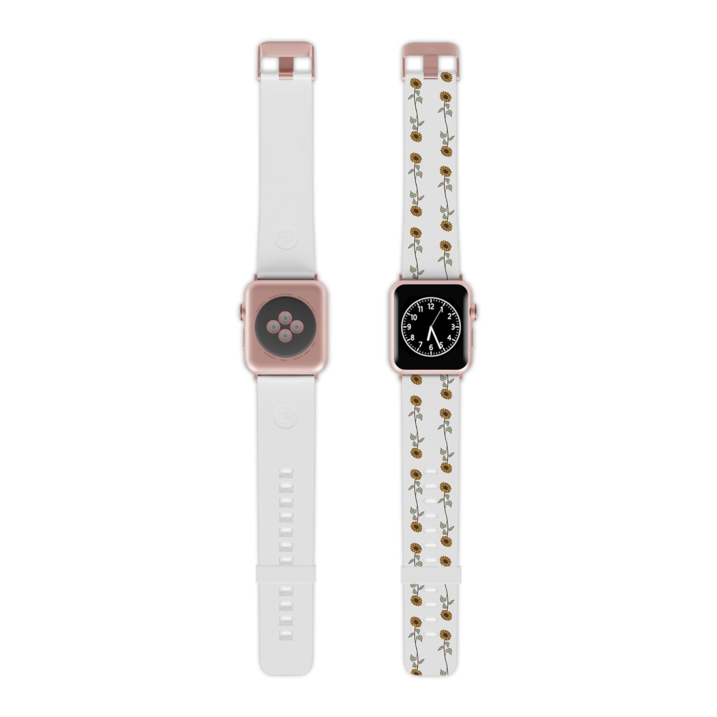 Sunflower Apple Watch Band — Floral Silicone Strap for Women & Girls