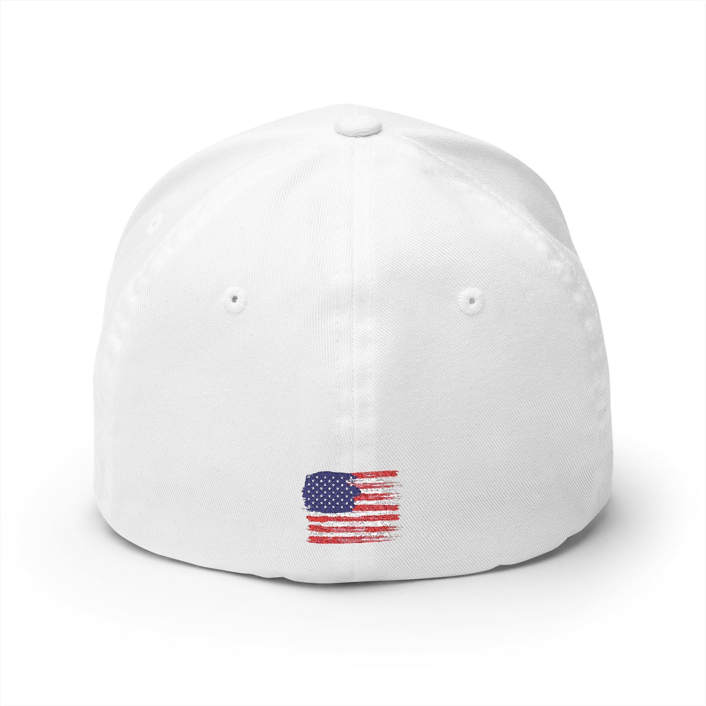 Embroidered Bricks Logo Cap — Structured Closed-Back Hat with Back Flag Accent