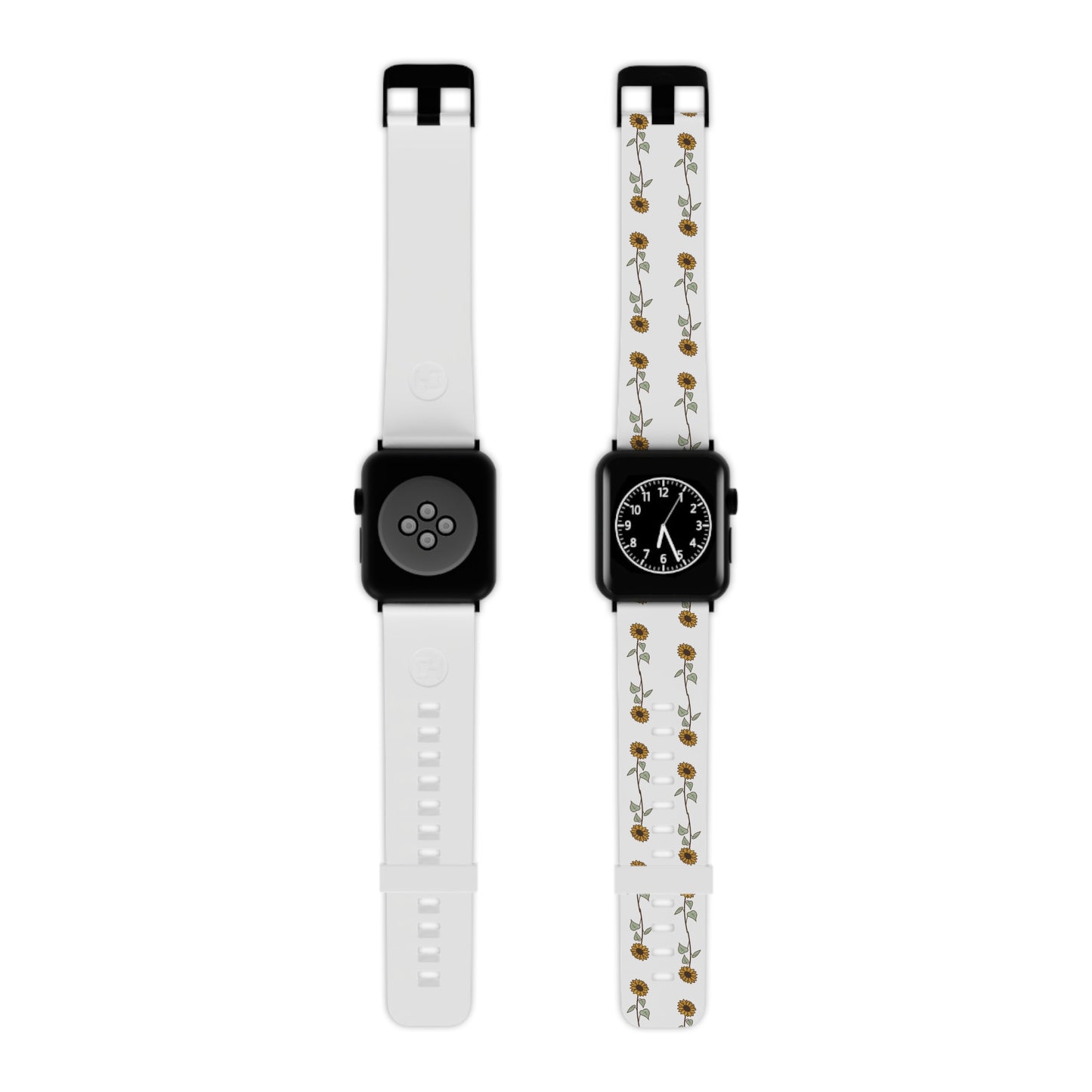 Sunflower Apple Watch Band — Floral Silicone Strap for Women & Girls
