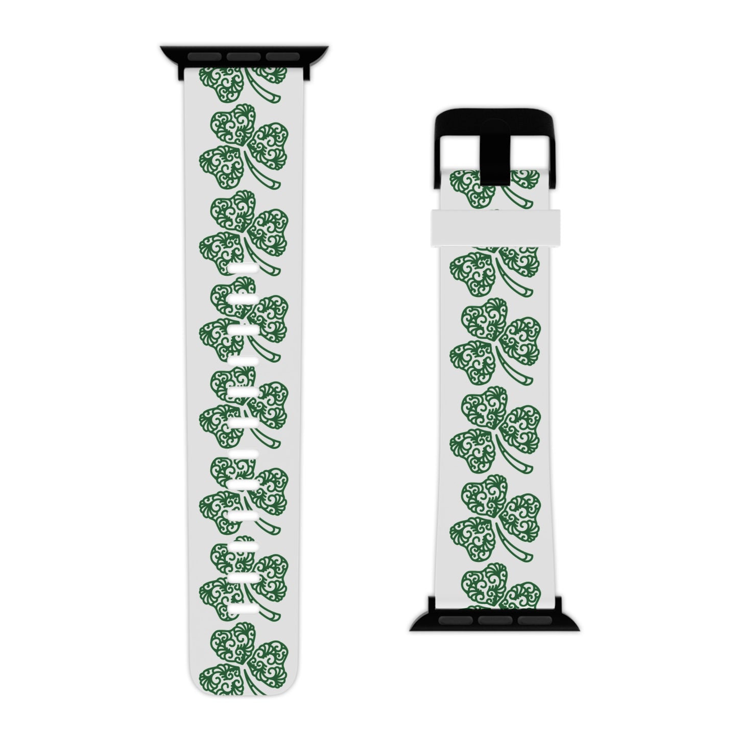 Shamrock Clover Apple Watch Band — St. Patrick’s Day Green Patterned Watch Strap