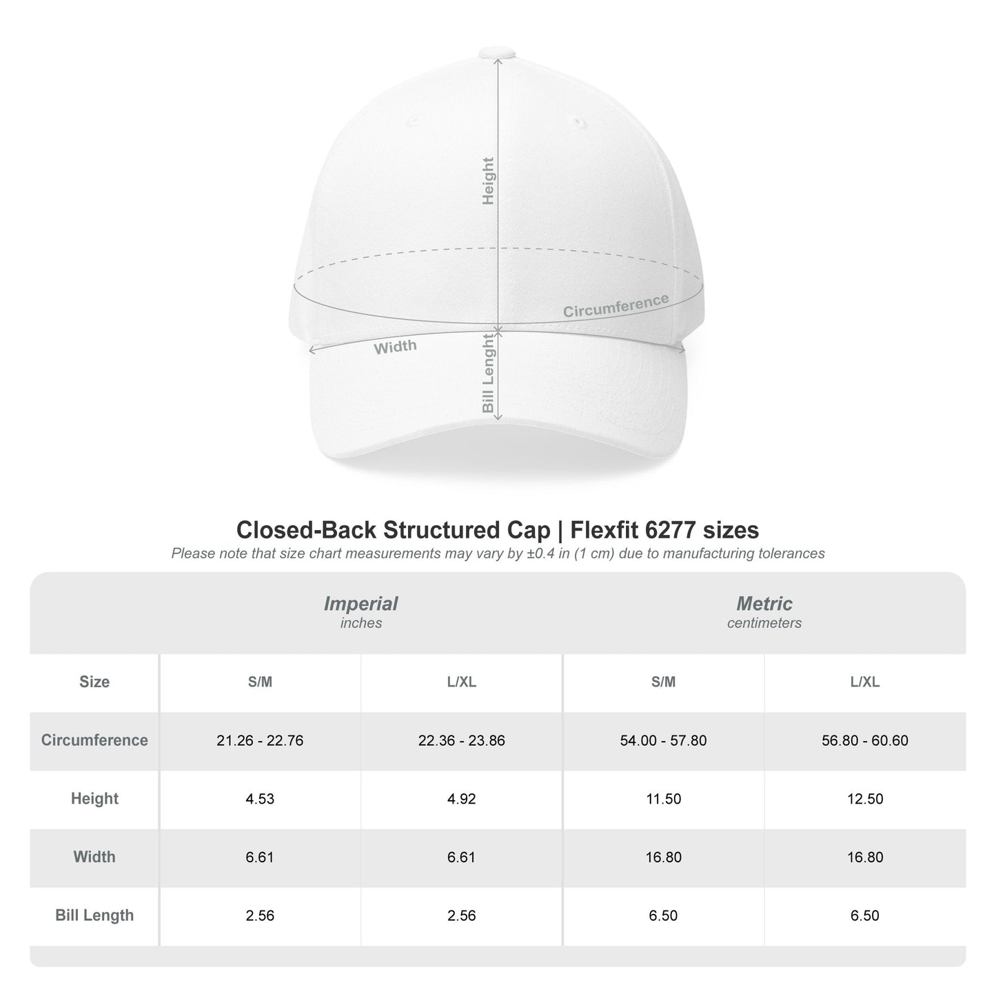 Embroidered Bricks Logo Cap — Structured Closed-Back Hat with Back Flag Accent