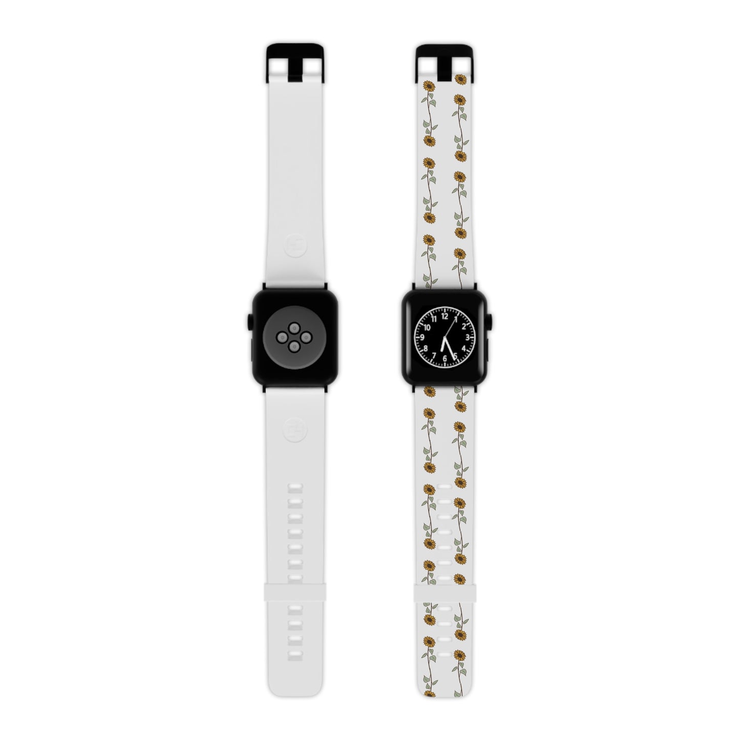 Sunflower Apple Watch Band — Floral Silicone Strap for Women & Girls