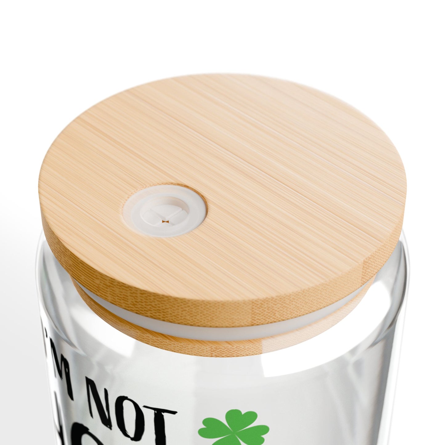 I'm Not Short I'm Leprechaun Size Sipper Glass — 16oz St. Patrick's Day Drink Tumbler