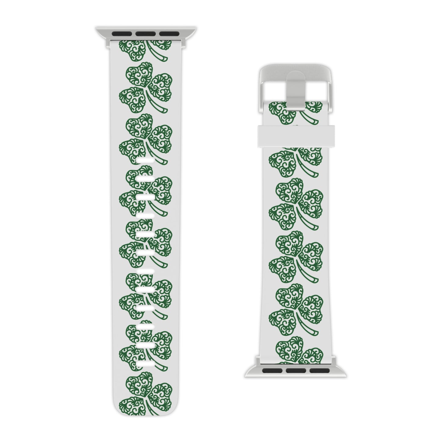 Shamrock Clover Apple Watch Band — St. Patrick’s Day Green Patterned Watch Strap