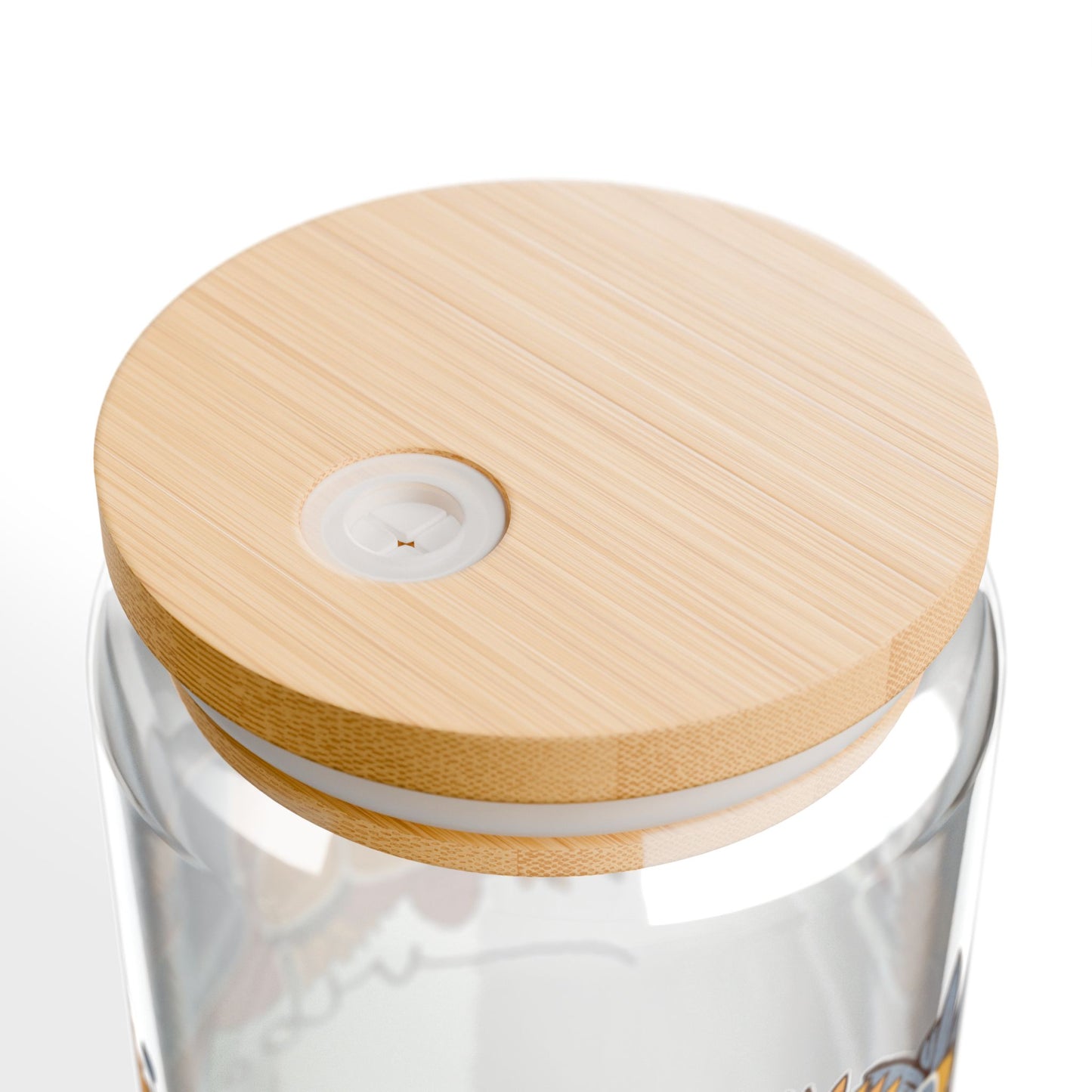 Glass Sipper Cup, Fall Vibes 16oz with Fall Print