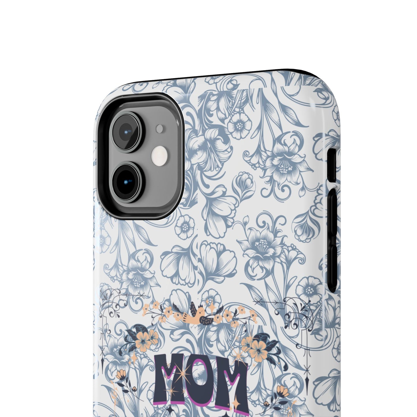 Mom on Duty Floral Tough Phone Case — Protective Mother's Day Gift