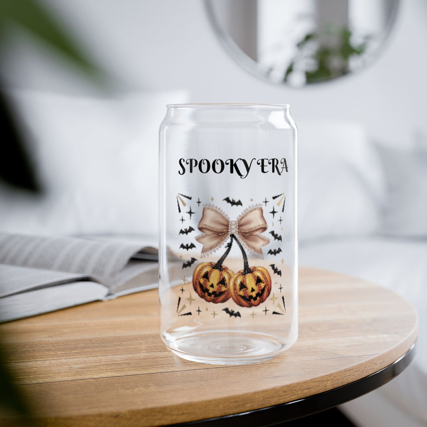 Halloween Pumpkin Sipper cup 16oz, Ghosts/Pumpkin, Eco-Friendly, Holiday Gift Idea| Spooky Iced Drink Tumbler | Pumpkin Ghost Bat for Fall Drinks
