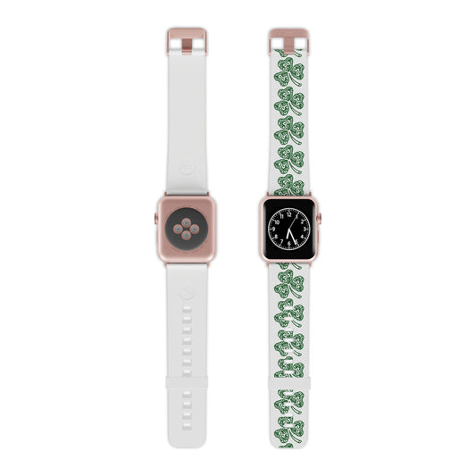 Shamrock Clover Apple Watch Band — St. Patrick’s Day Green Patterned Watch Strap